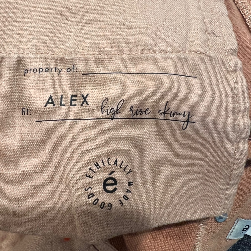 Ética Alex High Rise Skinny Ankle Jeans in Coffee NWOT (25) - Picture 11 of 12